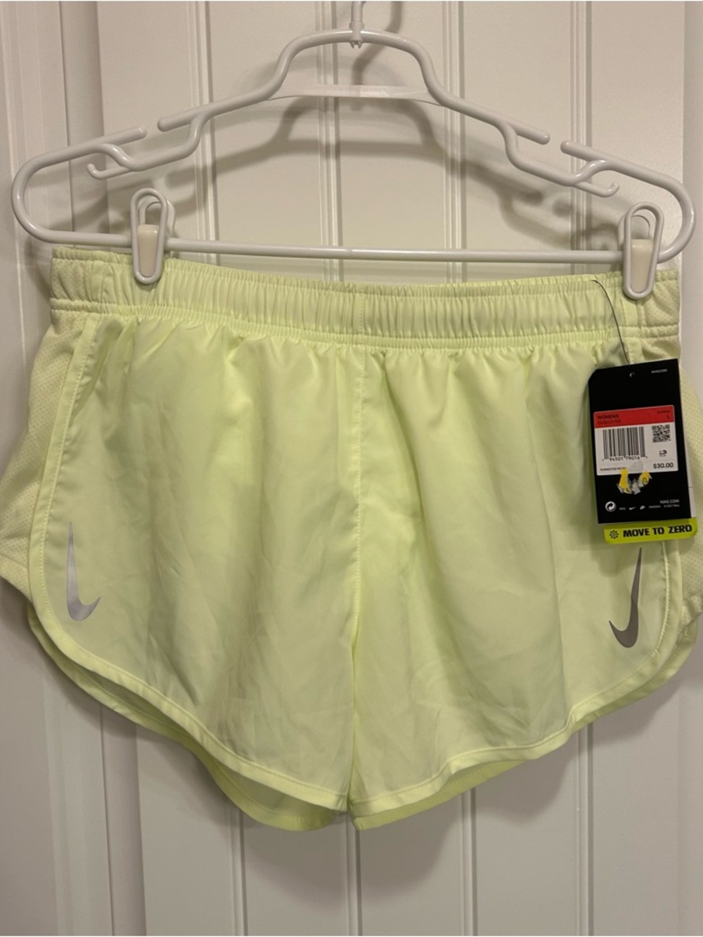 Nike Women's Yellow Athletic Running Shorts